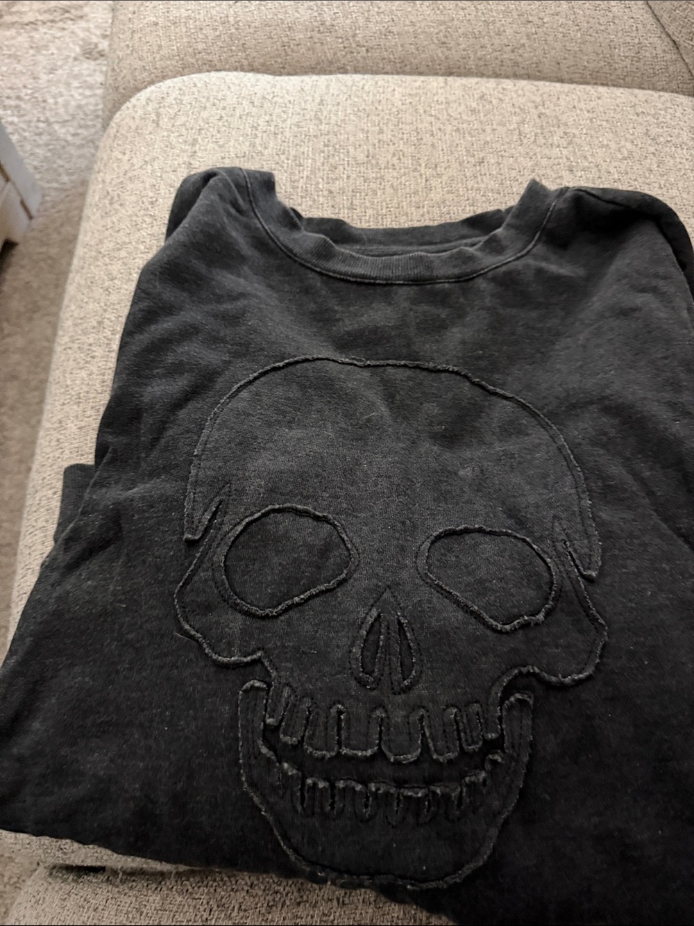 Maurices Black Skull Graphic crewneck size 1X